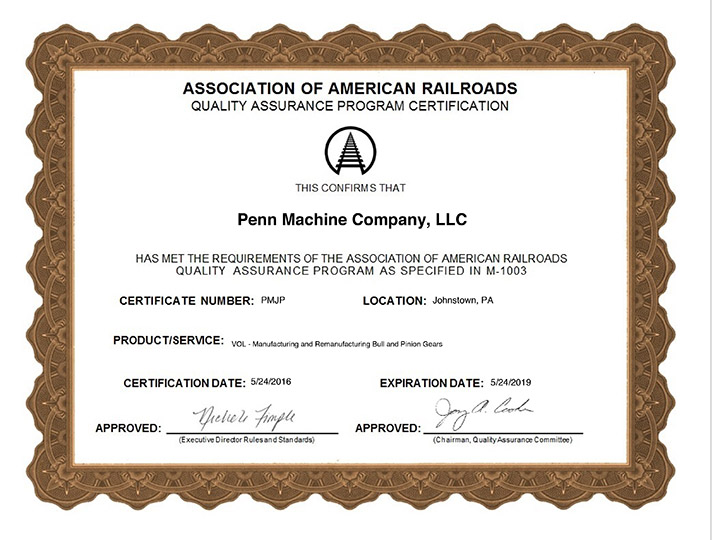 AAR certification